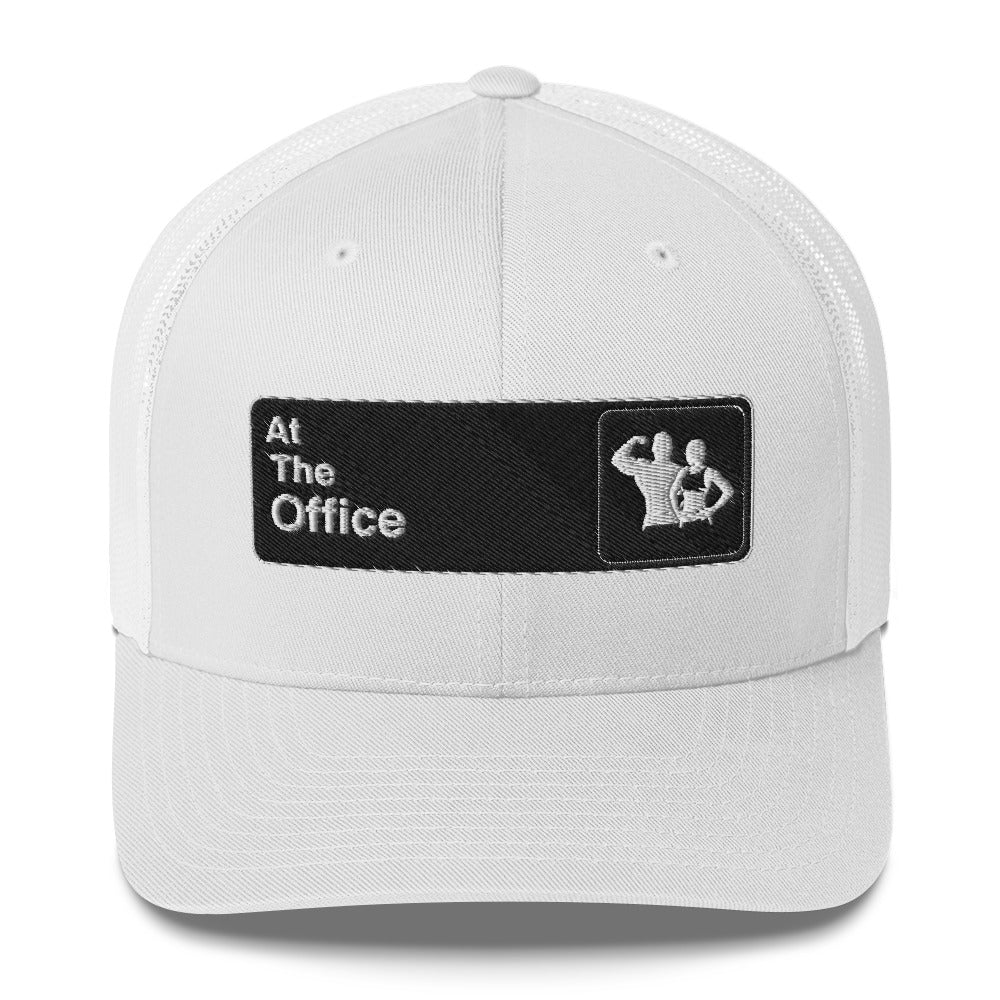 "At The Office" Unisex Trucker Hat